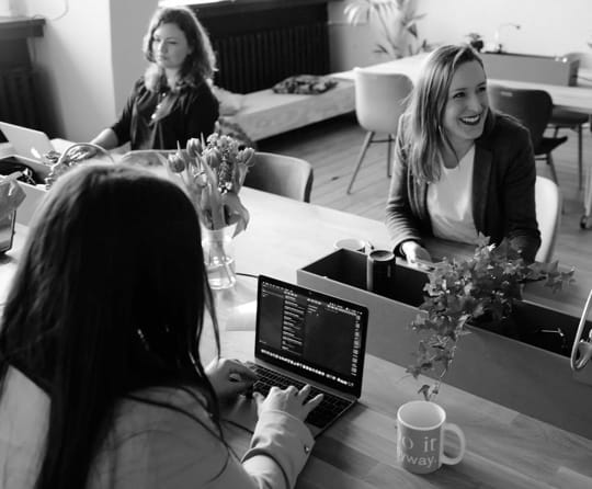 Businesswomen working